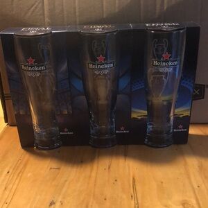 Heineken UEFA Champions League 2016-2018 Glass Trio